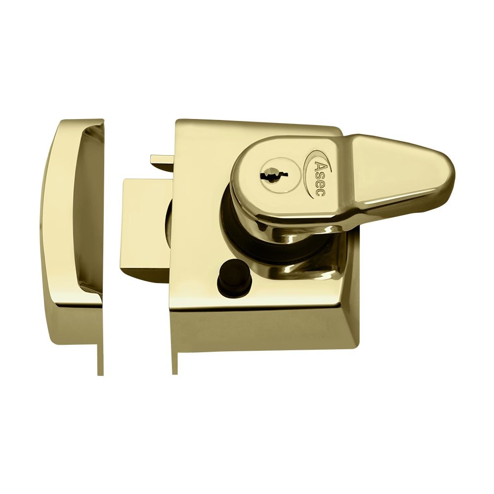 ASEC Kite BS Auto Deadlocking Nightlatch - AS11761 - Polished Brass - AS11761