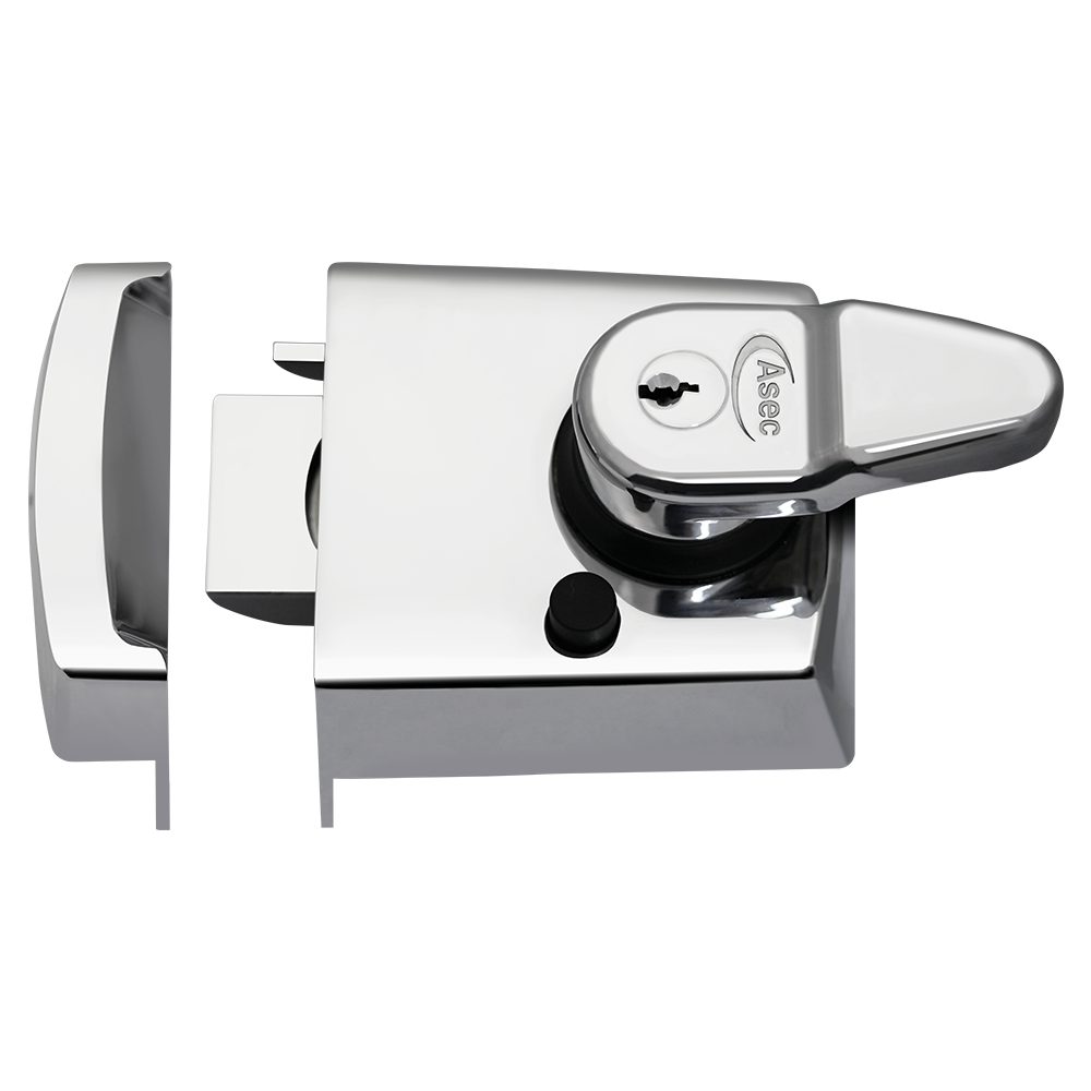 ASEC Kite BS Auto Deadlocking Nightlatch - AS11766 - Polished Chrome - AS11766