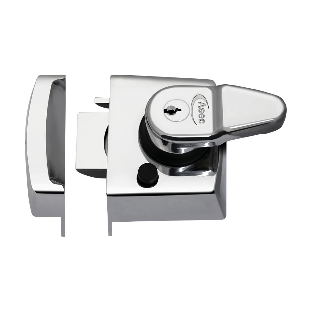 ASEC Kite BS Auto Deadlocking Nightlatch - AS11928 - Polished Chrome - AS11928
