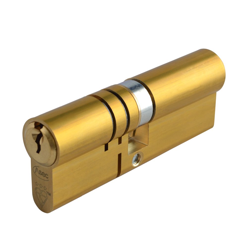 ASEC Kite Elite 3 Star Snap Resistant Double Euro Cylinder - AS10339 - 35/45 - Satin Brass - AS10339
