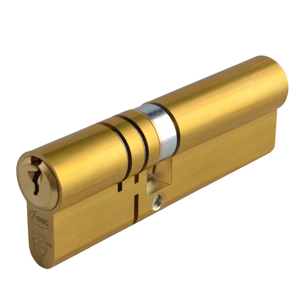 ASEC Kite Elite 3 Star Snap Resistant Double Euro Cylinder - AS10347 - 35/55 - Satin Brass - AS10347