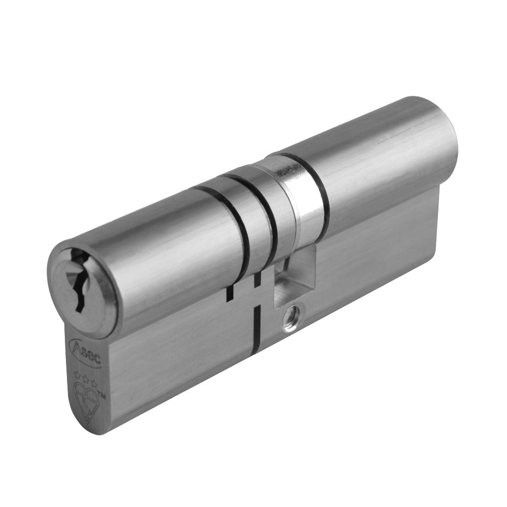 ASEC Kite Elite 3 Star Snap Resistant Double Euro Cylinder - AS10350 - 40/40 - Nickel Plated - AS10350