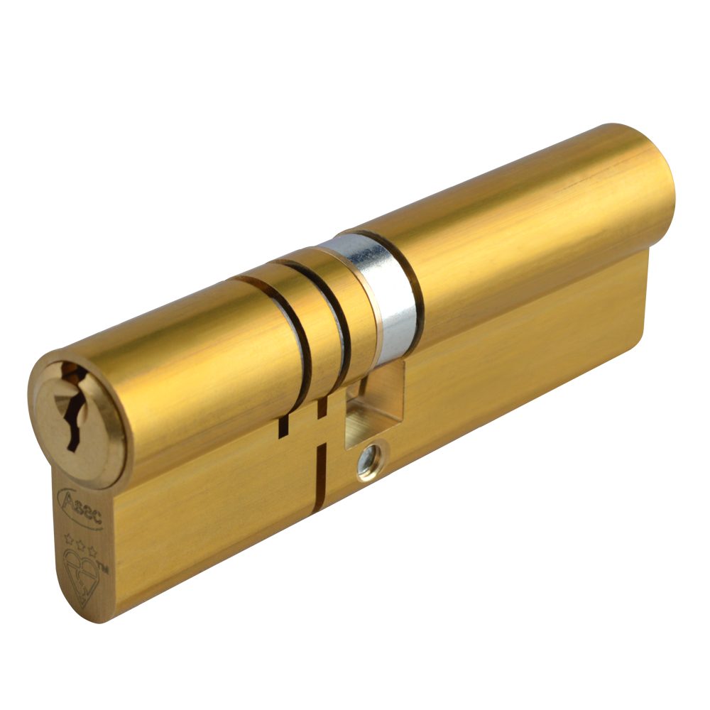 ASEC Kite Elite 3 Star Snap Resistant Double Euro Cylinder - AS10361 - 40/55 - Satin Brass - AS10361