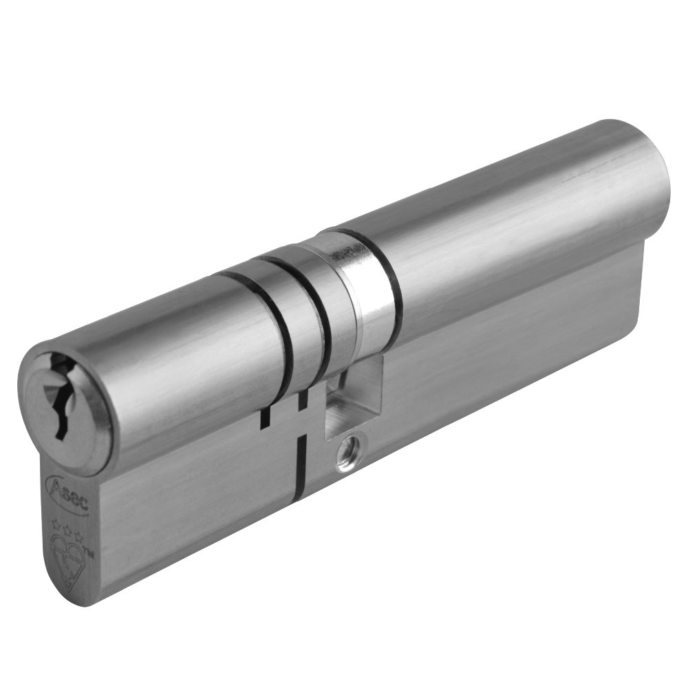 ASEC Kite Elite 3 Star Snap Resistant Double Euro Cylinder - AS10364 - 40/60 - Nickel Plated - AS10364