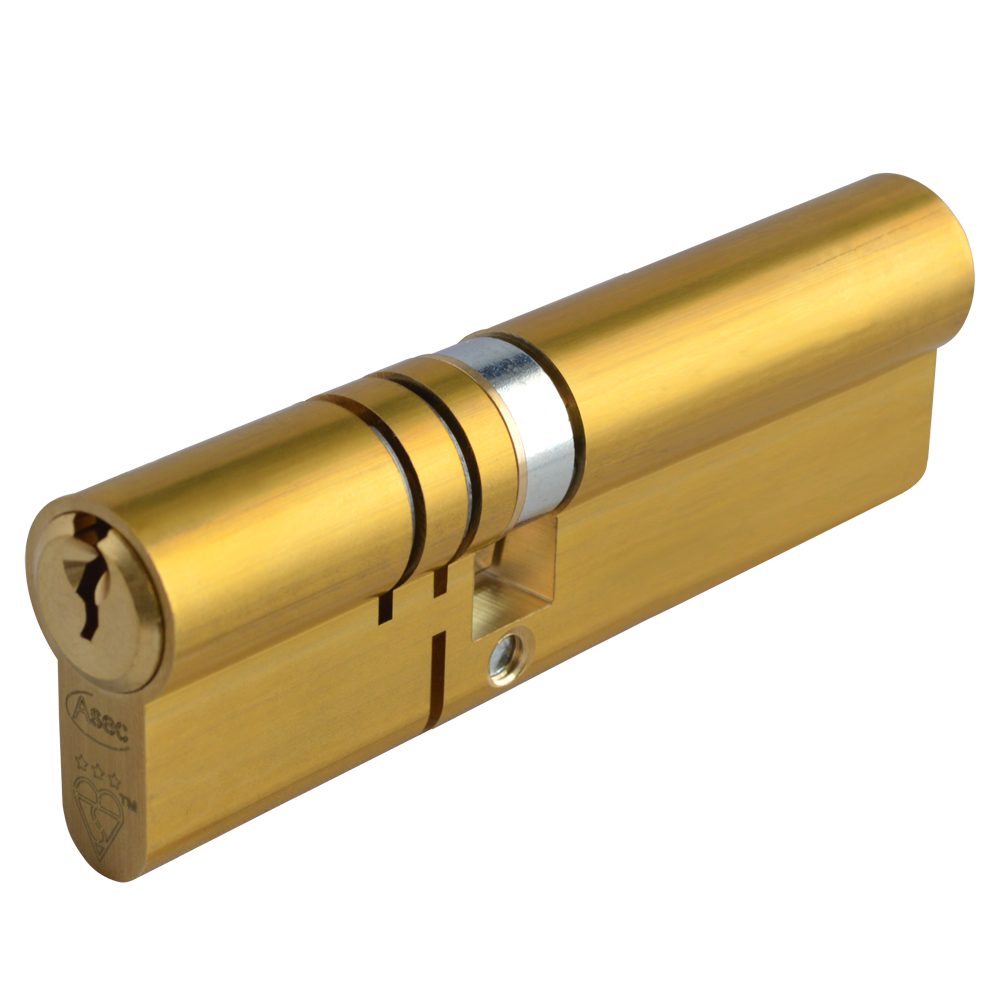 ASEC Kite Elite 3 Star Snap Resistant Double Euro Cylinder - AS10365 - 40/60 - Satin Brass - AS10365