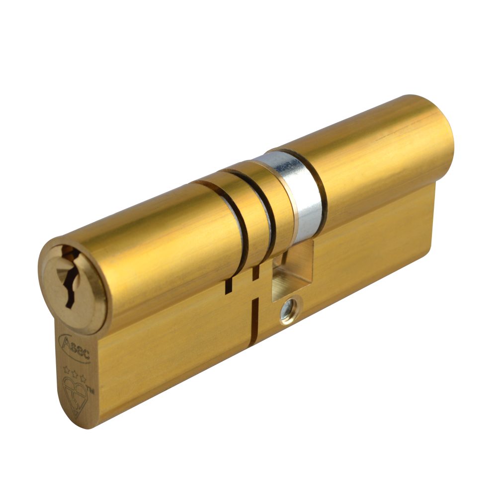 ASEC Kite Elite 3 Star Snap Resistant Double Euro Cylinder - AS10355 - 45/40 - Satin Brass - AS10355