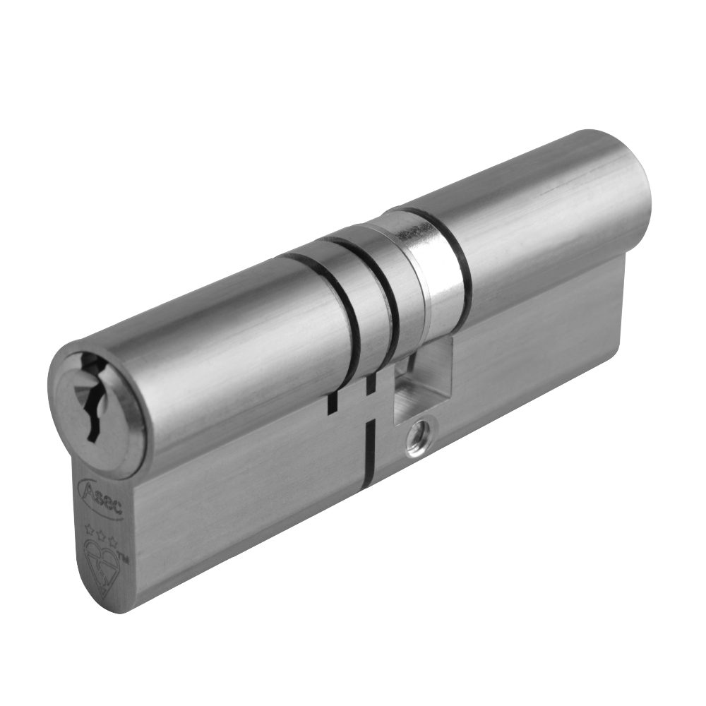 ASEC Kite Elite 3 Star Snap Resistant Double Euro Cylinder - AS10358 - 50/40 - Nickel Plated - AS10358