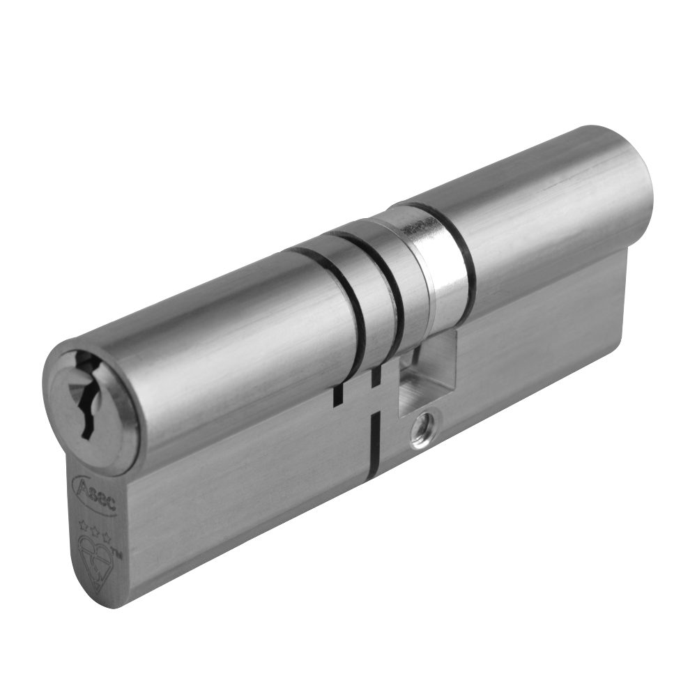 ASEC Kite Elite 3 Star Snap Resistant Double Euro Cylinder - AS10362 - 55/40 - Nickel Plated - AS10362