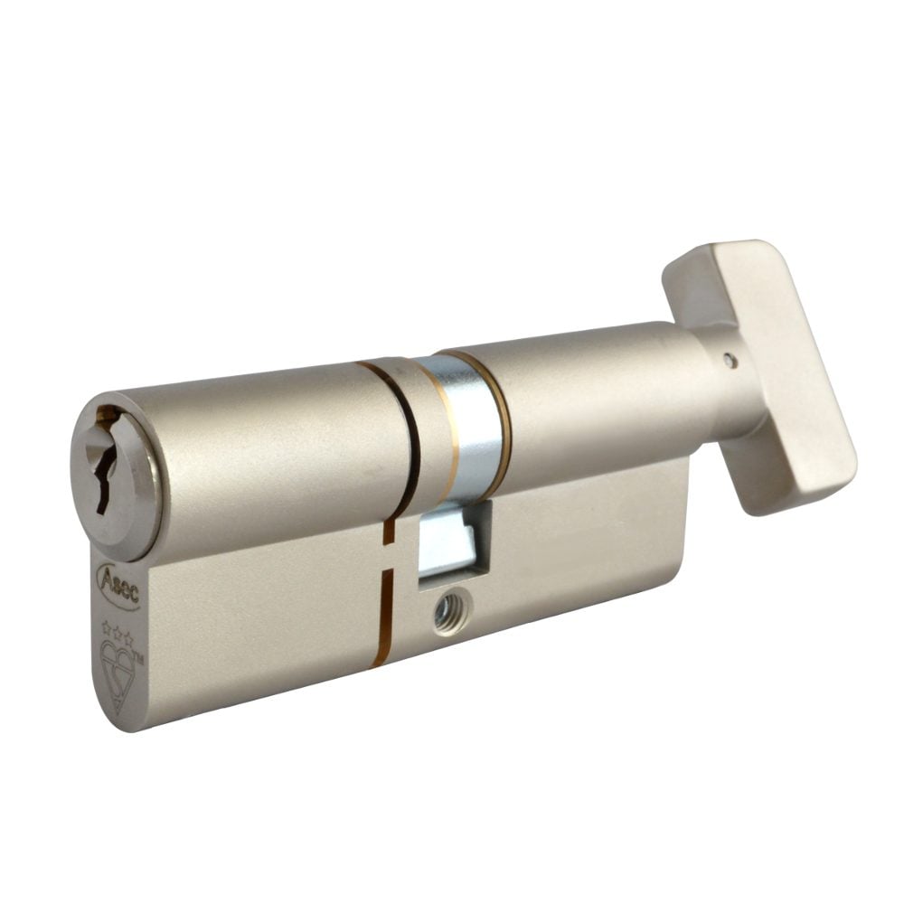 ASEC Kite Elite 3 Star Snap Resistant Euro Key &amp; Turn Cylinder