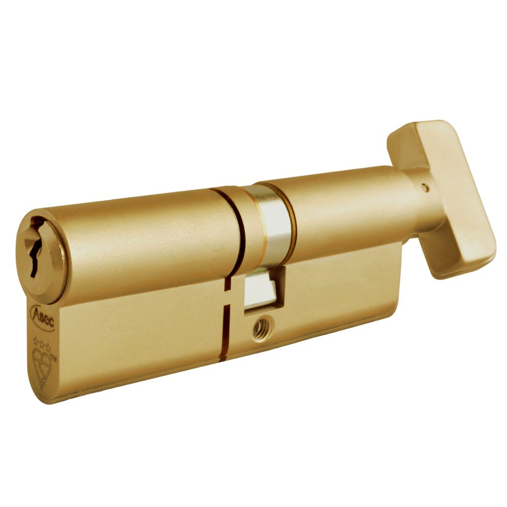 ASEC Kite Elite 3 Star Snap Resistant Euro Key &amp; Turn Cylinder