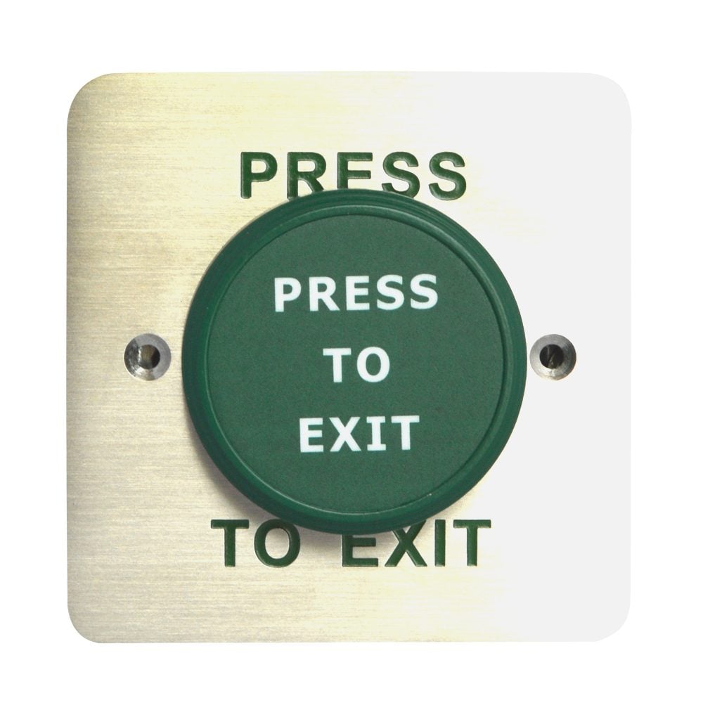 ASEC Large Green Press To Exit Dome Button