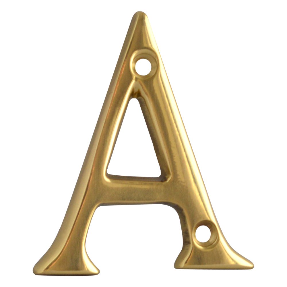 ASEC Metal Letters - AS3570 - Polished Brass - AS3570