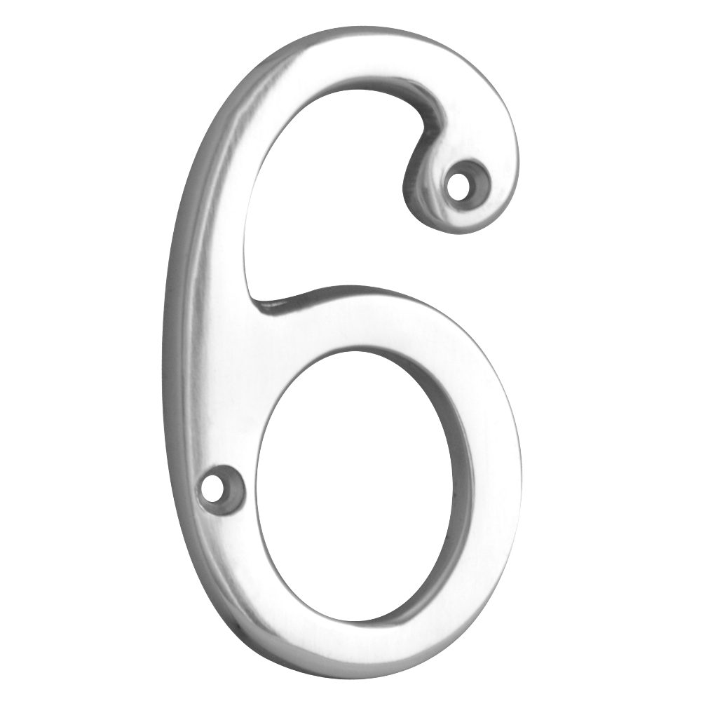 ASEC Metal Numerals - AS3566 - Chrome Plated - AS3566