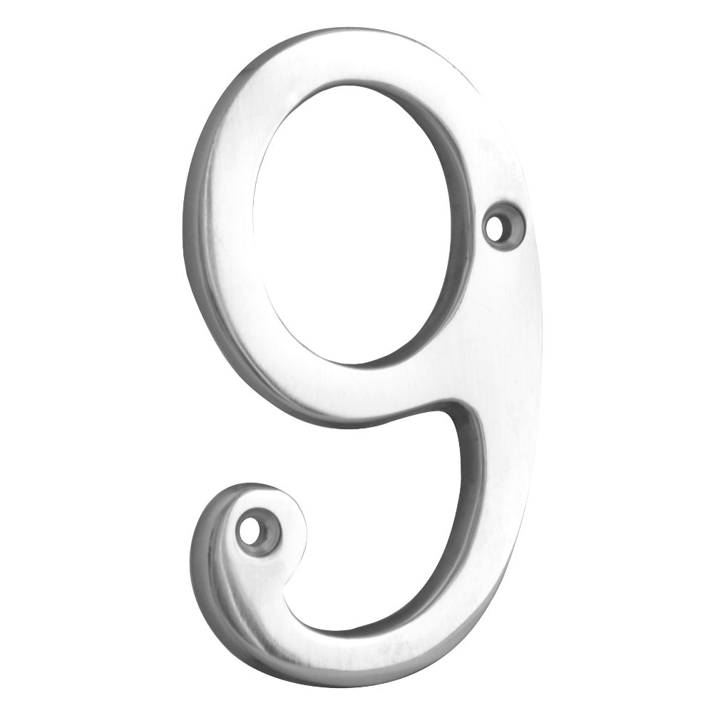 ASEC Metal Numerals - AS3569 - Chrome Plated - AS3569