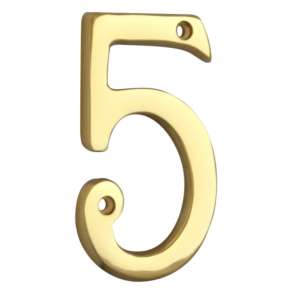 ASEC Metal Numerals - AS3515 - Polished Brass - AS3515
