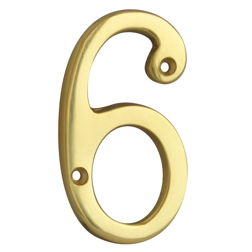 ASEC Metal Numerals - AS3516 - Polished Brass - AS3516