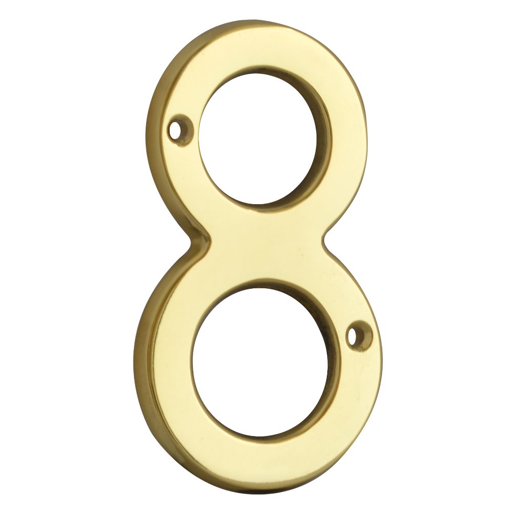 ASEC Metal Numerals - AS3518 - Polished Brass - AS3518