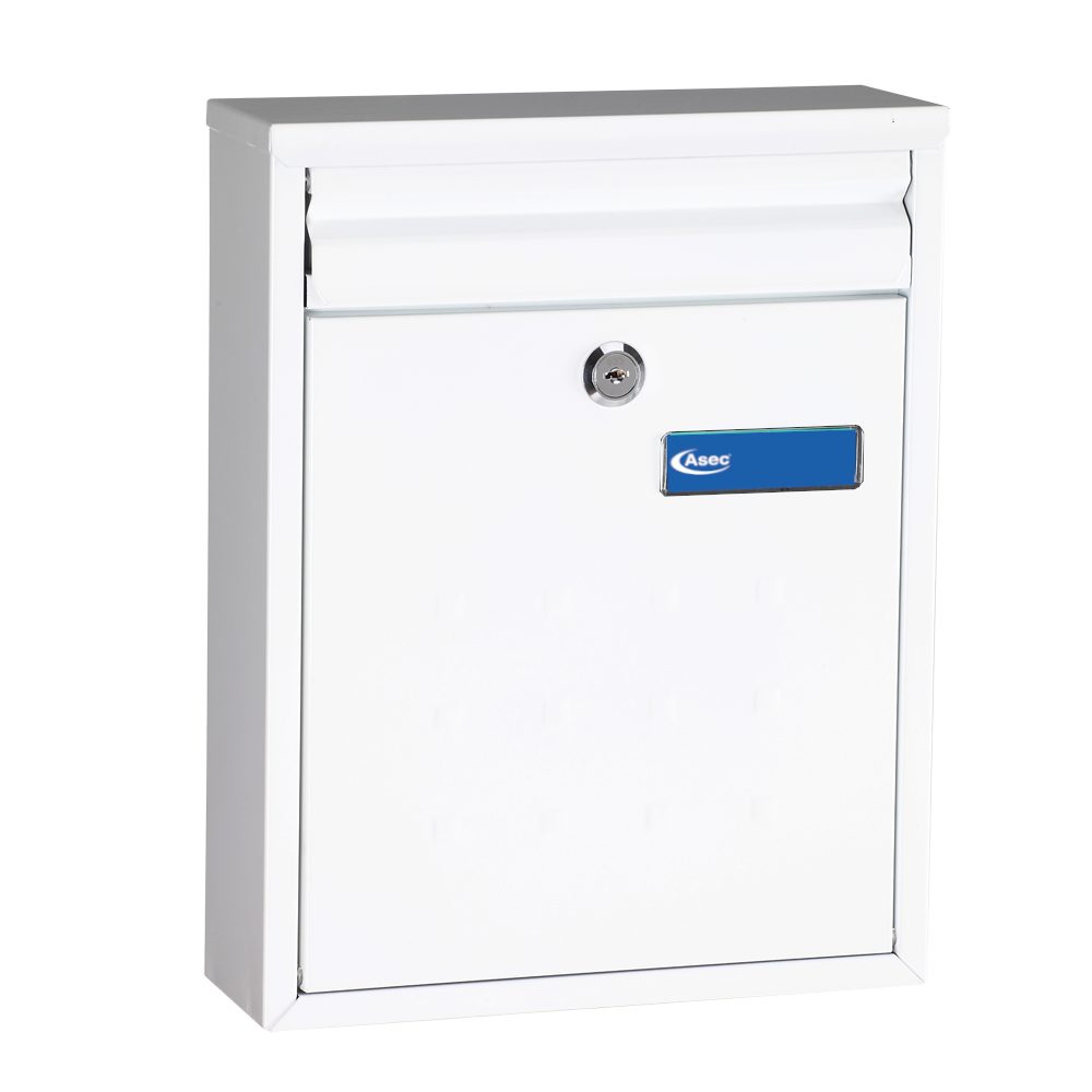 ASEC Modern Post Box - AS11935 - White - V1320 WH