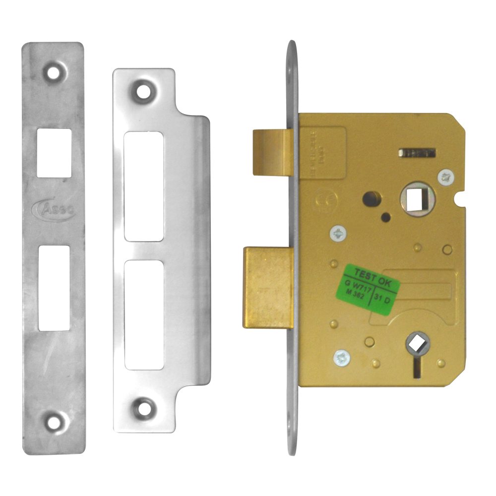 ASEC Mortice Bathroom Lock - AS1060 - Stainless Steel - AS1060