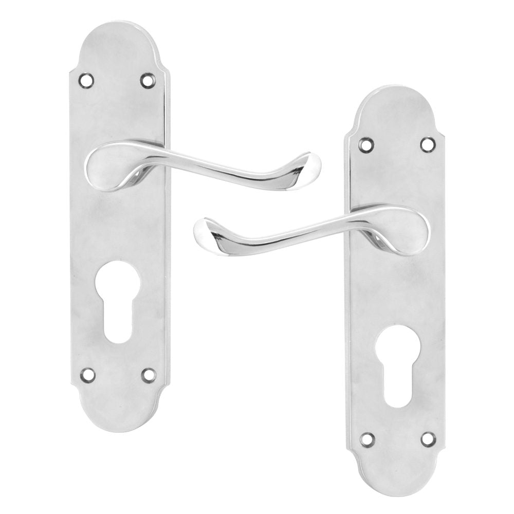 ASEC Oakley Plate Mounted Lever Furniture - AS3597 - Chrome Plated - AS3597