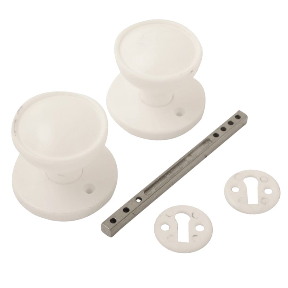 ASEC Plastic Rim/Mortice Knob Set 48mm