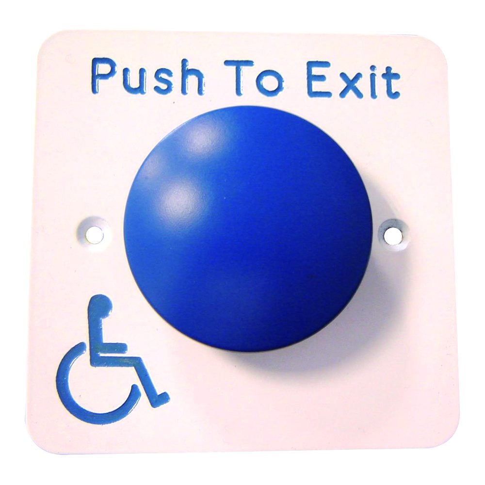 ASEC Push To Exit Blue Dome DDA Exit Button