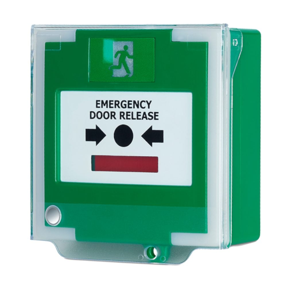 ASEC Resettable Illuminated Triple Pole Call Point With Cover, Timer &amp; Sounder