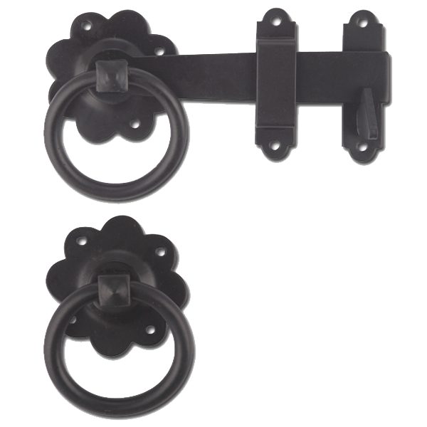 ASEC Ring Gate Latch - AS3230 - Black - AS3230