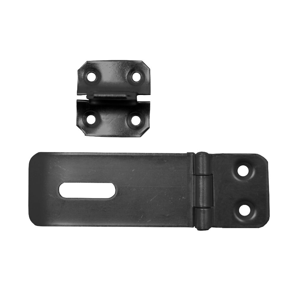 ASEC Safety Hasp &amp; Staple - AS3247 - Black - AS3247
