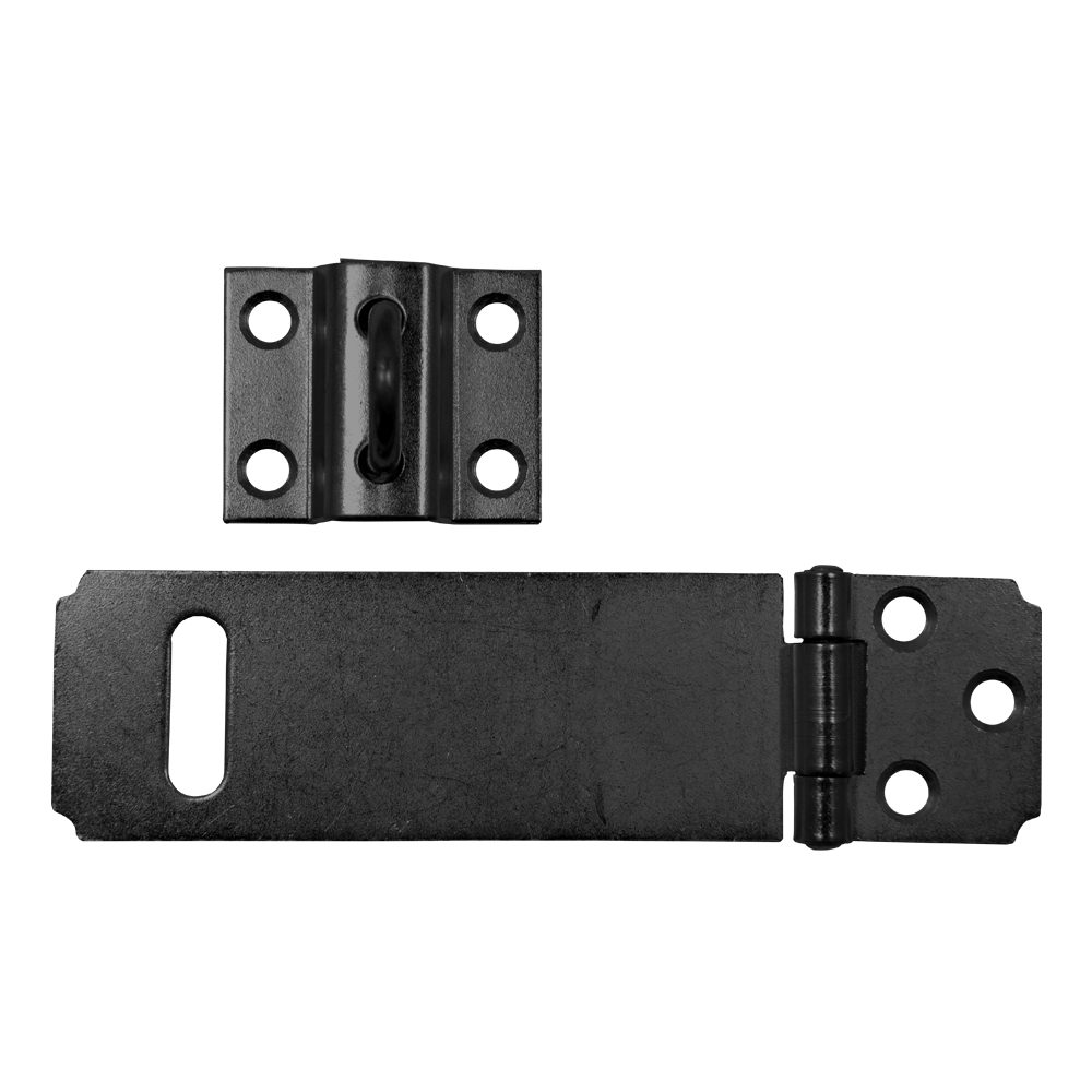 ASEC Safety Hasp &amp; Staple - AS3248 - Black - AS3248