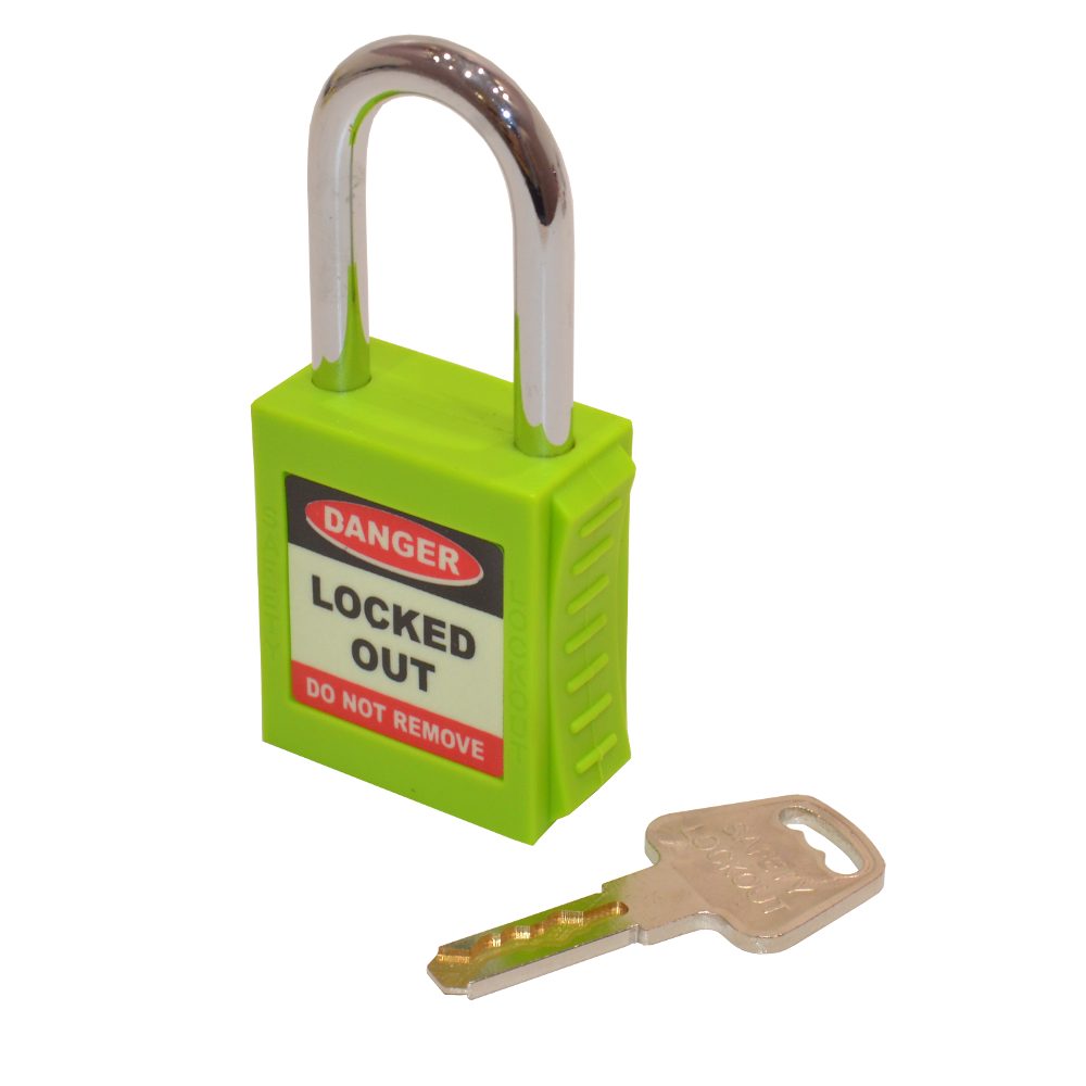 ASEC Safety Lockout Tagout Padlock - AS11488 - Green - AS11488