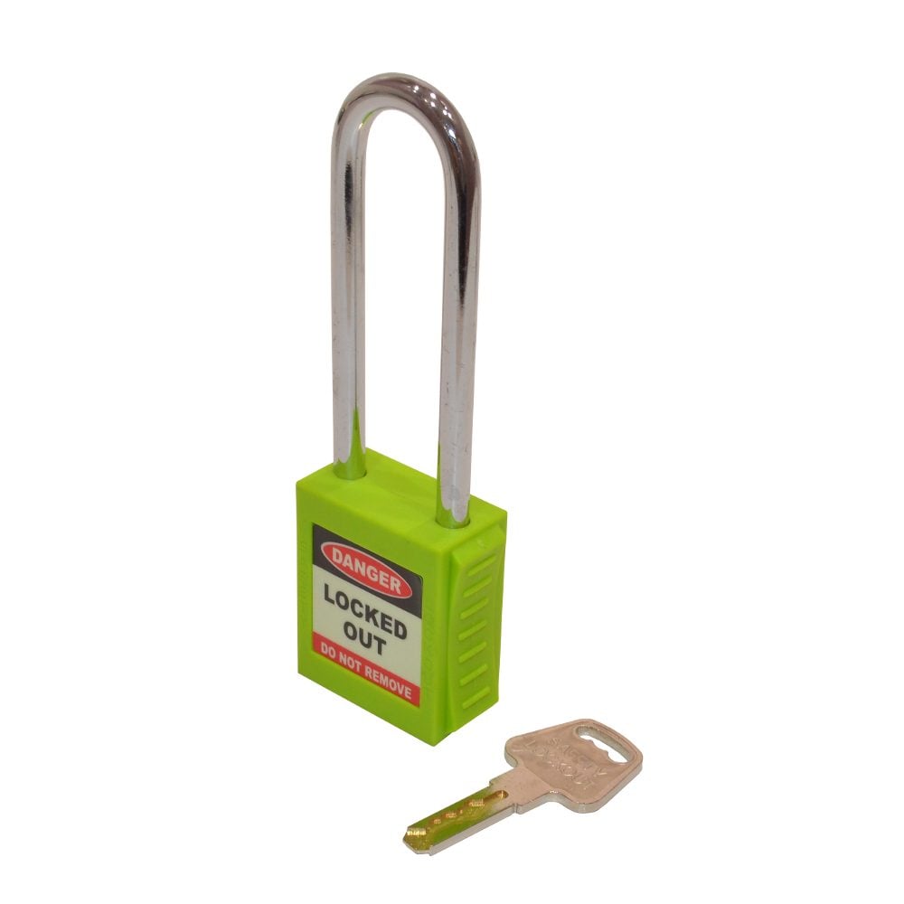 ASEC Safety Lockout Tagout Padlock Long Shackle