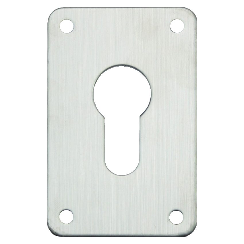 ASEC Screw On 45mm x 70mm Euro Escutcheon - AS10571 - Stainless Steel - AS10571