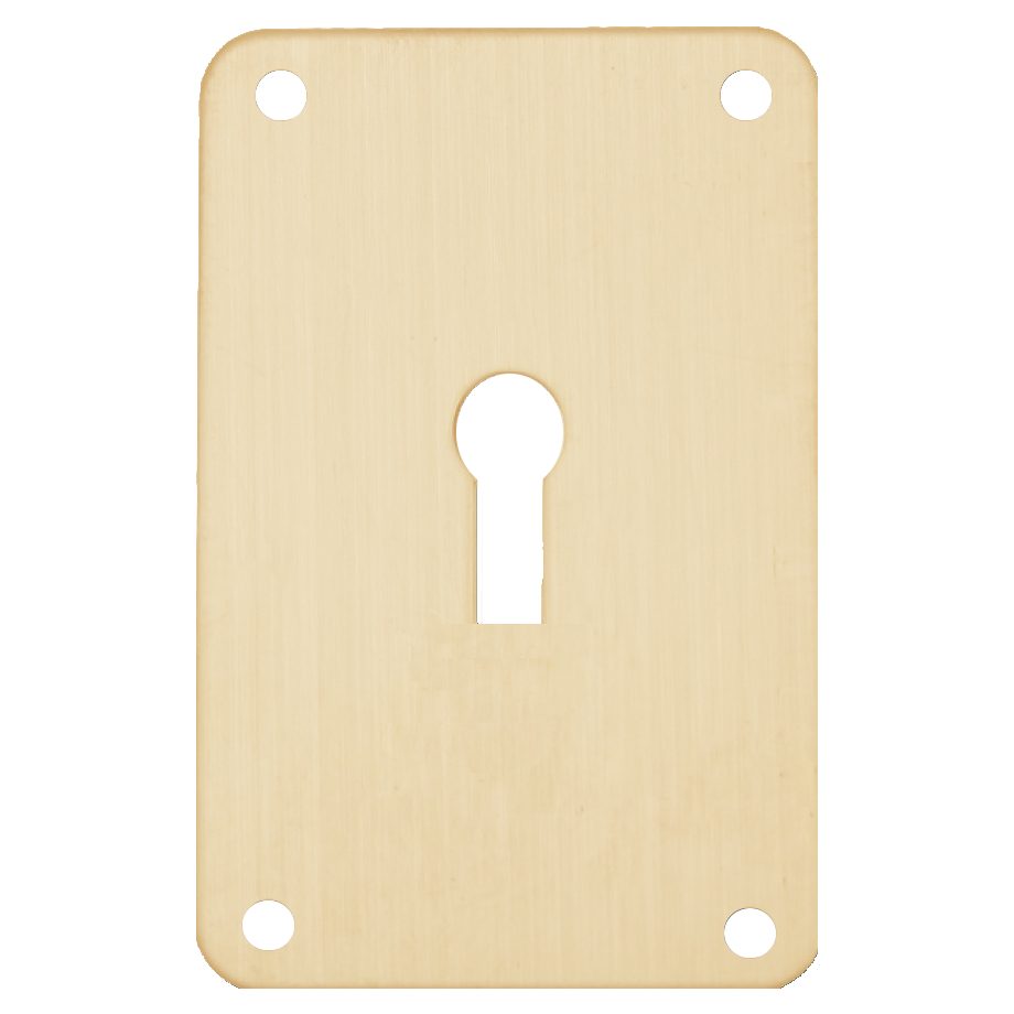 ASEC Screw On 45mm x 70mm UK Mortice Escutcheon - AS10569 - Rose Gold - AS10569