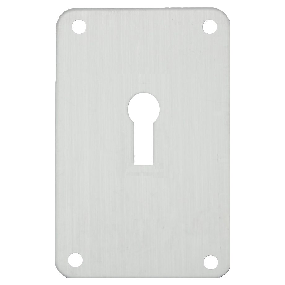 ASEC Screw On 45mm x 70mm UK Mortice Escutcheon - AS10567 - Satin Chrome - AS10567