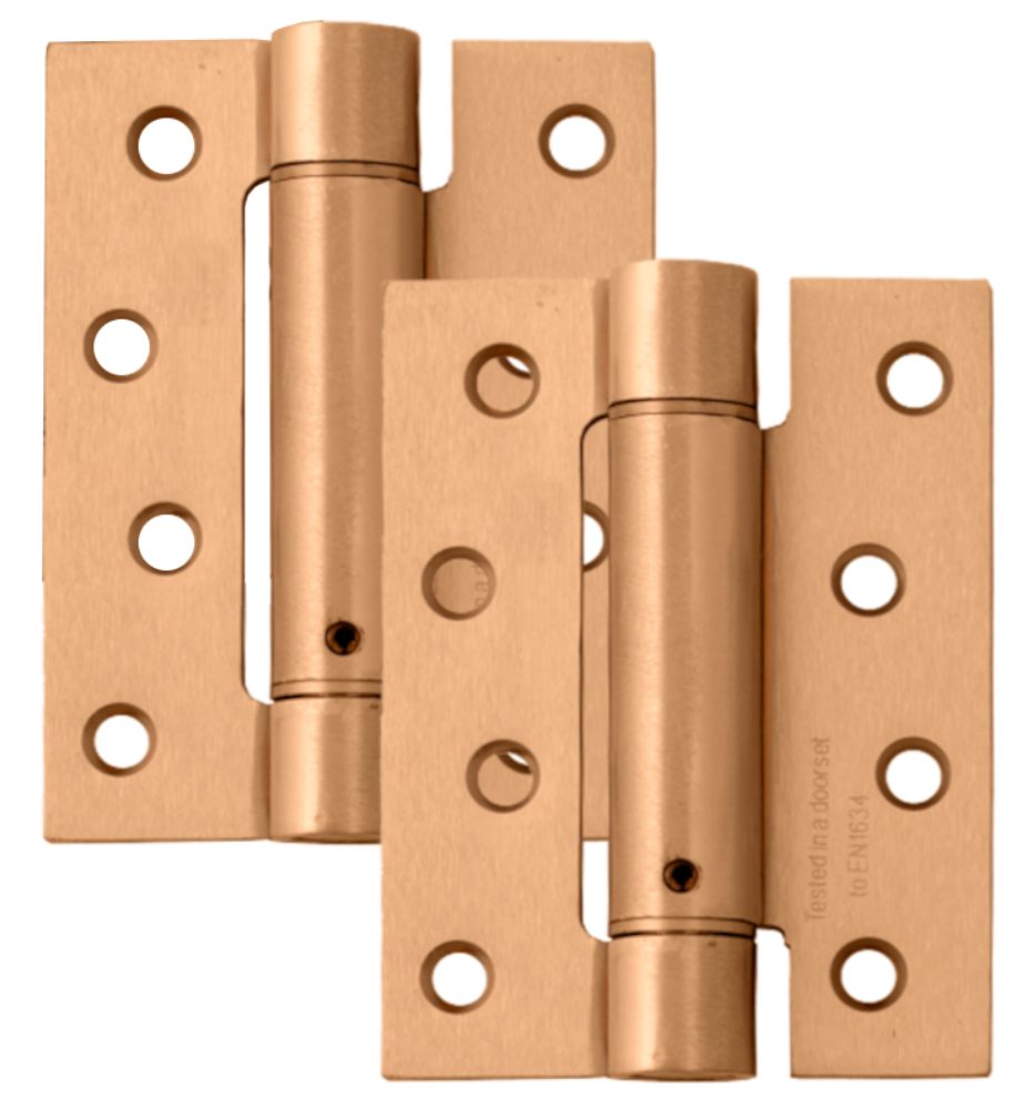 ASEC Spring Hinge - Pair - AS10854 - Polished Brass - AS10854