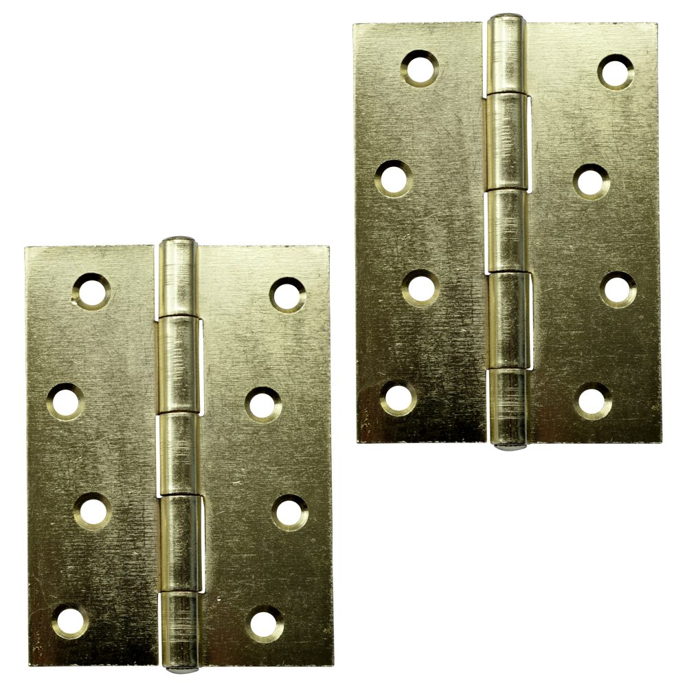 ASEC Steel Butt Hinges - AS11434 - Electro Brass - AS11434