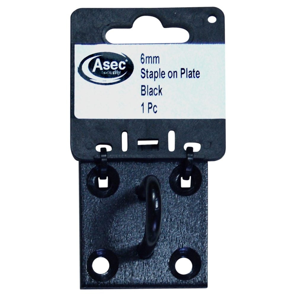ASEC Steel Staple on Plate - AS11408 - Black - AS11408