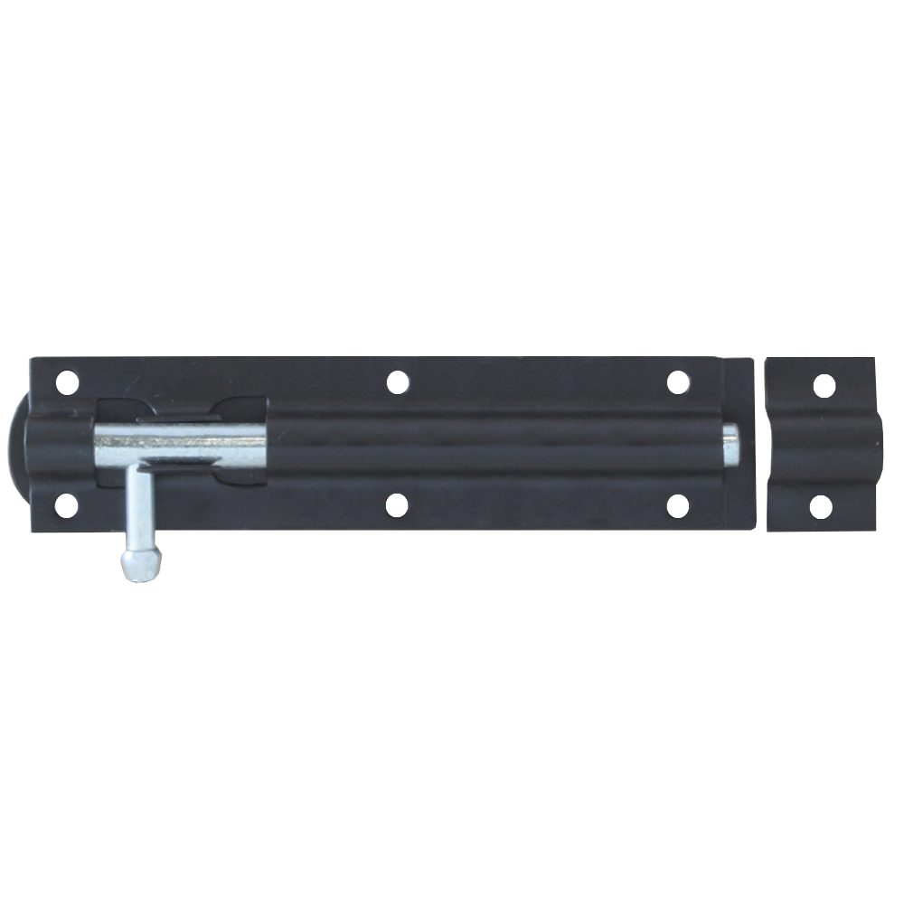 ASEC Straight Tower Bolt - AS3219 - Black - AS3219
