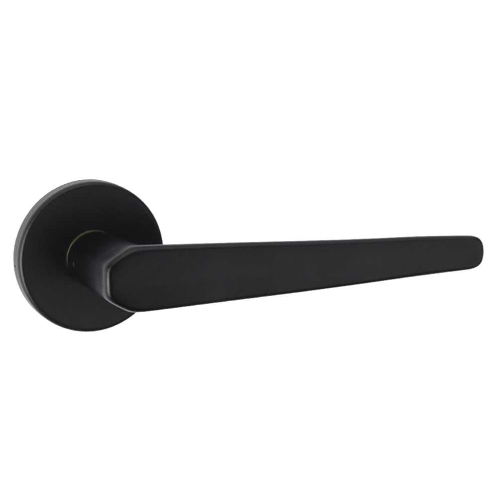 ASEC URBAN Orlando Lever on Round Rose Door Furniture Ebony