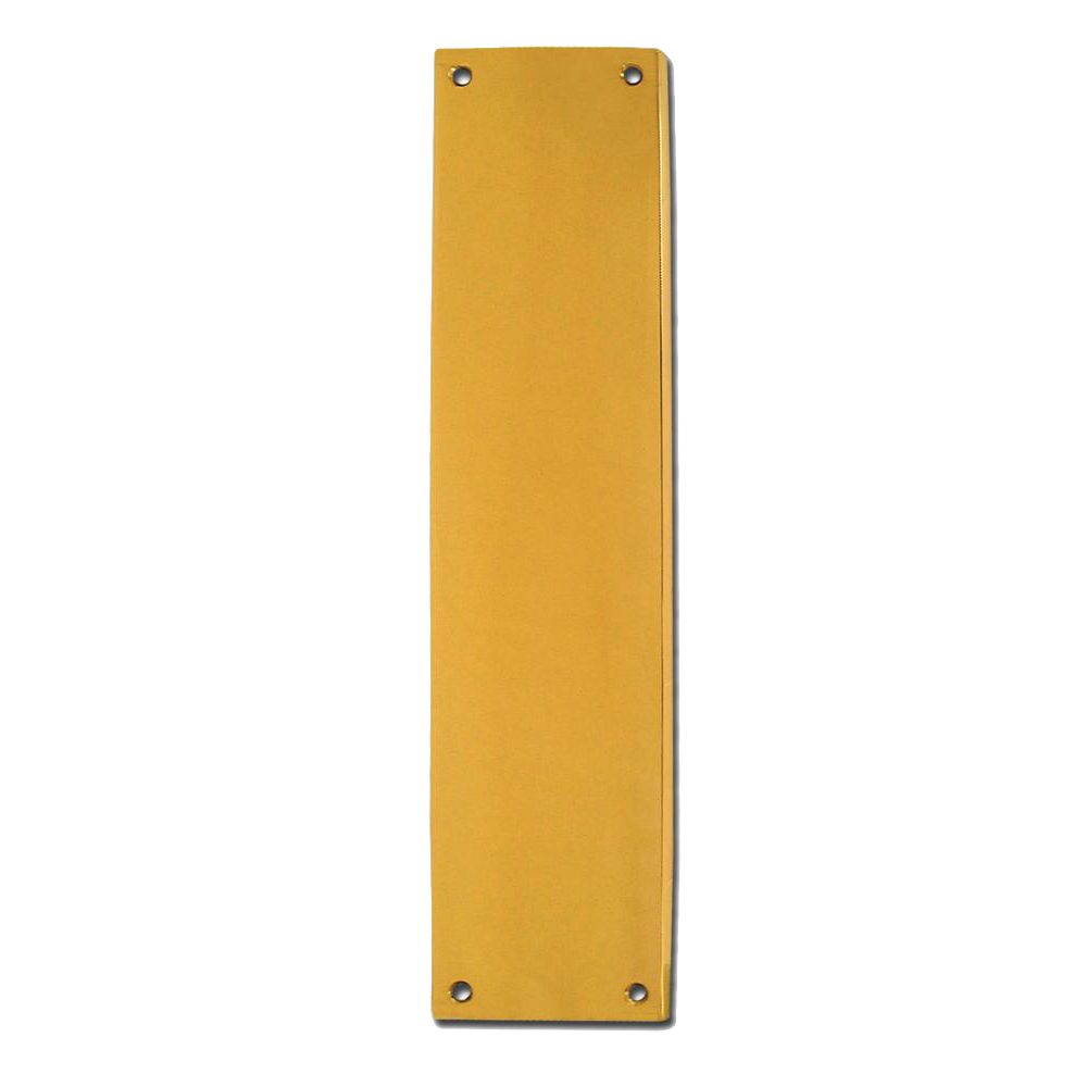 ASEC Victorian 70mm Wide Polished Brass Finger Plate