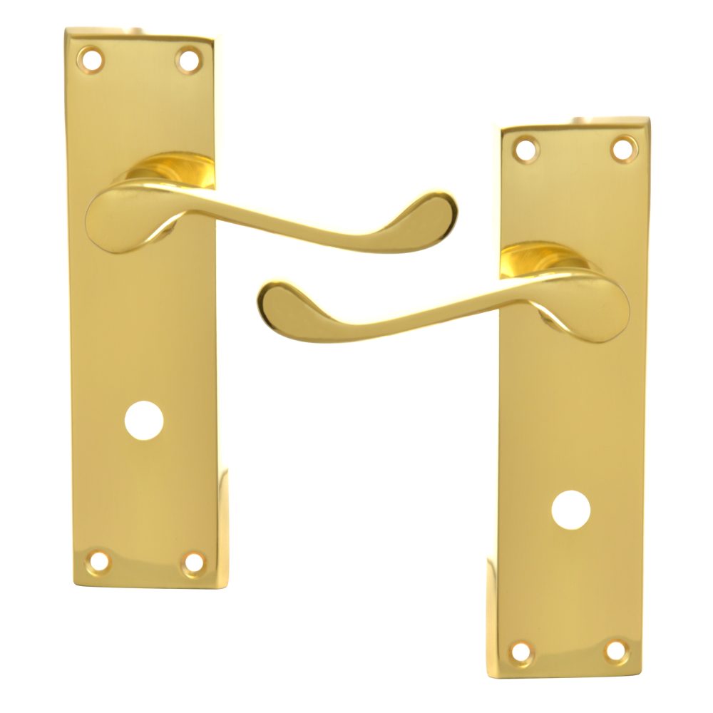 ASEC Victorian Scroll Plate Mounted Lever Furniture