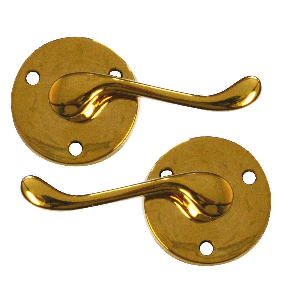 ASEC Victorian Scroll Round Rose Lever Furniture