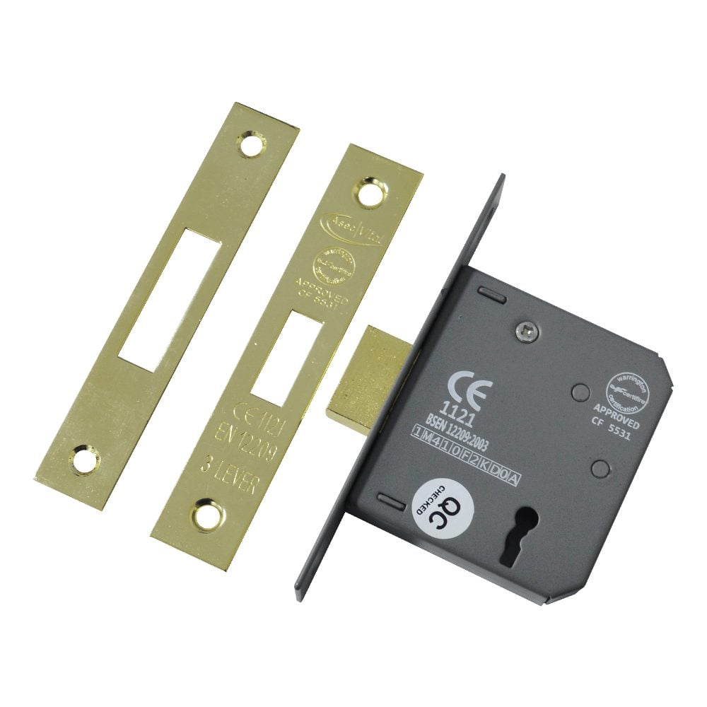 ASEC Vital 3 Lever Deadlock - VT10078 - Gold - VT10078