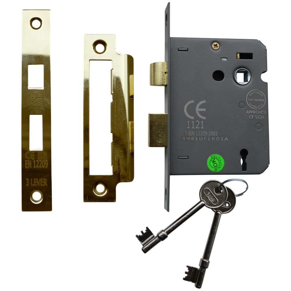 ASEC Vital 3 Lever Sashlock - VT10074 - Gold - VT10074