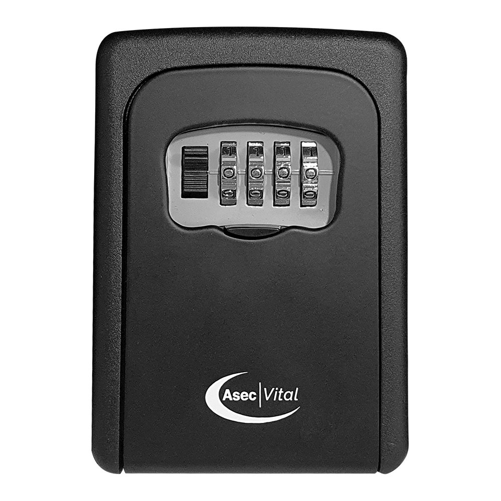 ASEC VITAL 4 Wheel Combination Key Safe Black