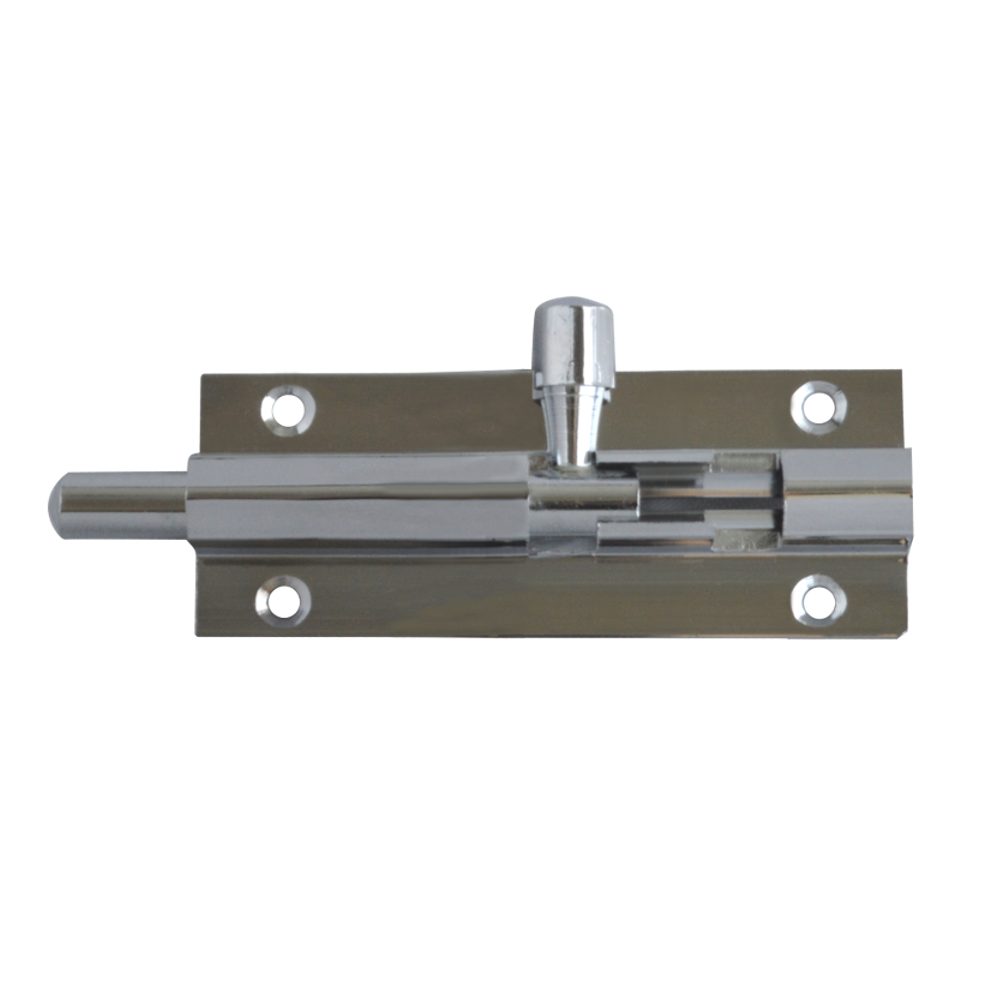 ASEC VITAL Chrome 25mm Wide Straight Barrel Bolt - VT10233 - Chrome Plated - VT10233