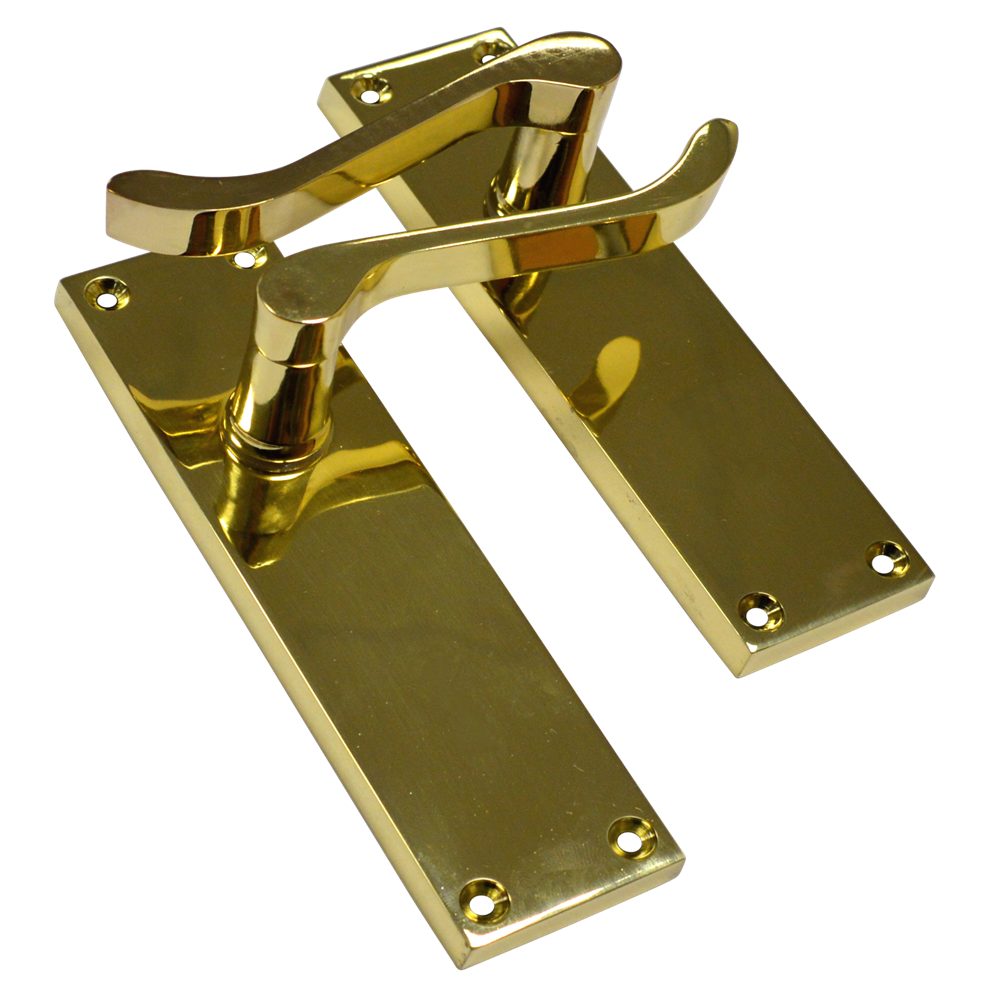ASEC Vital Victorian Plate Mounted Scroll Lever Furniture