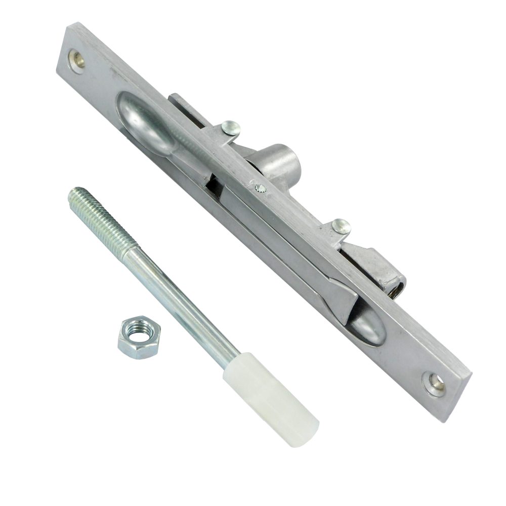 AXIM FB6401 Series Flush Bolt 20mm Wide Flat Face Silver Anodised