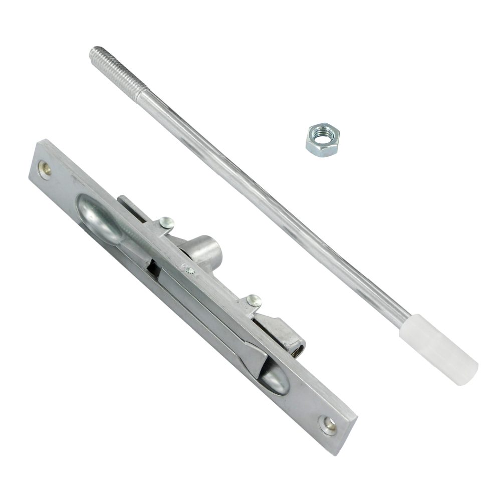 AXIM FB6401 Series Flush Bolt 20mm Wide Flat Face Silver Anodised - L33567 - Silver - FB-6401-F095
